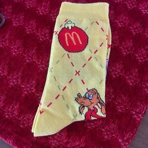 McDonald's Grinch Happy Meal Yellow Socks Limited Edition